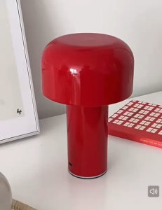 💟SOLUTION65💟 3-Colours LED Mushroom Table Lamp Touch Dimming Portable Cordless LED Desk Light USB Rechargeable Bed Night Light LED Desktop Lamp USB Touch Dimming Metal Recharge Night Light Bedside Lamps Bedside Lamp Touch Control Dimmable Light