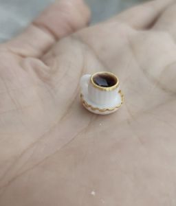 Miniature Coffee Cup Model Dollhouse Scene Props Photography Props Realistic Miniature Toys for Childrens Imaginative Play