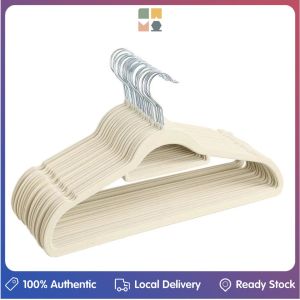 Elegant Velvet Clothes Hangers 50-Pack Non-Slip Durable & Smooth Finish Available in Multiple Colors