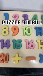 [TM55]Mainan Puzzle ABC Dan Angka Timbul Jumbo / Mainan Edukasi Anak / Mainan Anak
