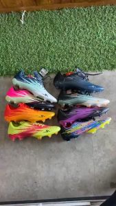 Pesta 6-6 Big Sale disc + 30%!!! Sepatu sepak Bola Specs Accelerator LIGHTSPD 3 FG - White Yellow Pink Silver Reflecting Pond