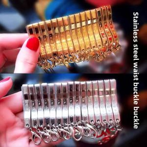 Color-Preserving Titanium Steel Buddha Pendant Waist Hanging Clasp Fashion Jewelry Accessory Durable Lobster Clasp