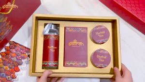 Set quà tặng Nhụy Hoa Nghệ Tây Saffron Jahan 0.5Gr kèm đông trùng hạ thảo sấy thăng hoa