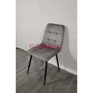 Furnimall Chesterfield Velvet Fabric Dining Chair Kerusi Makan Baldu Comfortable Restaurant Chair