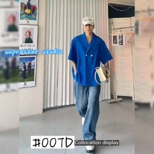 Áo Sơ Mi Ngắn Tay Màu Trơn Áo Sơ miMùa Hè Thời Trang  Áo Sơ Mi Oversize cho Nam