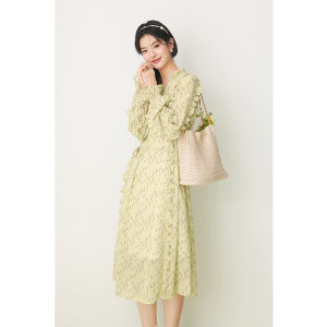 SEIFINI | Floral Ruffle Design Midi Dress