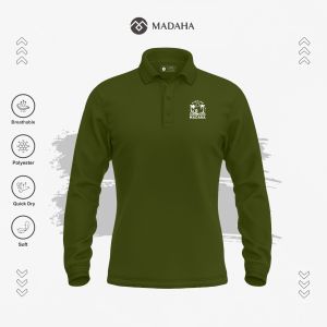 Madaha Polo shirt Dry Fit Kaos Kerah Lengan Panjang Jersey Olahraga Surfing Summer Beach