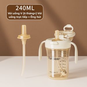 Funpeer | Bình Uống Nước cho Bé 1-3 Tuổi Uống Sữa Nước Bình Học Uống