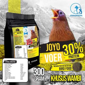 MAKANAN BURUNG WAMBIE | VOER BURUNG WAMBIE | VOER HARIAN | VOER NUTRISI KOMPLIT | VOER KHUSUS WAMBIE 30% 300GR