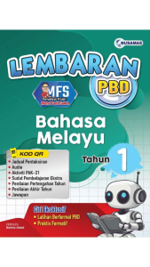 [4 IN 1] Tahun 1 Lembaran PBD - Bahasa Melayu BM English CEFR Matematik Sains | Nusamas Buku Latihan Ujian Sekolah