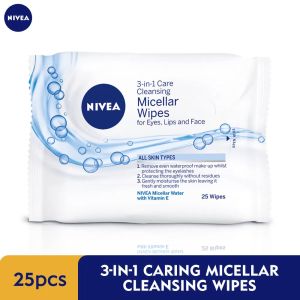 NIVEA 3-IN-1 Refreshing Cleansing Wipes 25s / Makeup Remover / Face Cleanser / Pencuci Muka