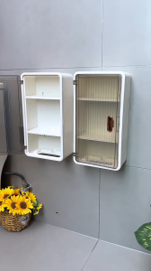 Wall Mounted Tissue Box Holder Premium Tissue Storage Organizer with Elegant Design Space-Saving Wall Mount Dispenser for Bathroom Kitchen & Home