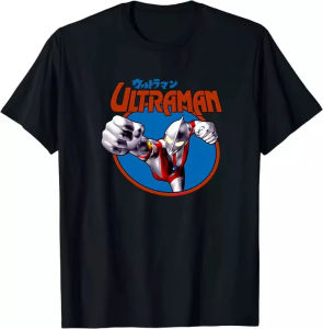 Bandai | Ultraman Series Japan Superhero Classic Tee T-Shirt Mens and Womens Same Four-season Pure Cotton Street Wear
