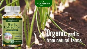 Garlic Capsules for Cholesterol and Blood Pressure Support Cardiovascular Health Supplement Odorless