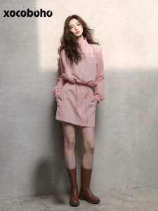 xocoboho | Miu-style Pink Tennis Outfit Sun Protection Set