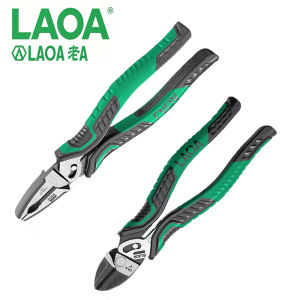 LAOA | LAOA 8"/8.5" CR-V Diagonal Cutting Pliers Dual Shaft Labor Saving Industrial Grade Wire Cutter For Electrician Repair