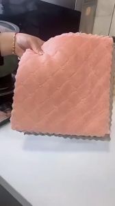 Fine Fiber Double-Sided and Water-Absorbing Lint-Free Cloth Absorbent Kitchen Cleaning Thickened Scouring Pad Dish Towel