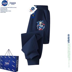 NASA Collaborative Ultraman Boys Casual Sports Pants Elastic Waist Long Trousers Spring Autumn New Style Big Kids Cuffed Leisure Sport Pants