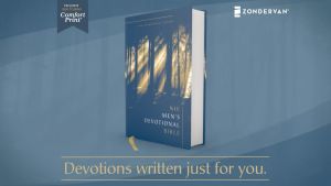 NIV Mens Devotional Bible (Hardcover) - Comfort Print With 300+ Daily Devotions By Men for Men Fathers Husbands