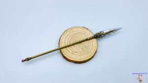 Mô hình sưu tầm Tùy Đường Diễn Nghĩa Tần Quỳnh Hổ Đầu Trạm Kim thương 22cm