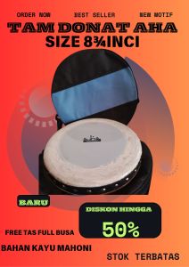 TAM DONAT UKURAN 8¾ INCI HEAD MIKA ZEUS GMP DAN TAM DONAT AHA ASLI FREE TAS FULL BUSA