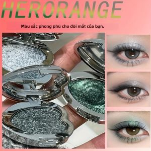Phấn Mắt Dạng Kem Lấp Lánh Hình Trái Tim Herorange Chất Kem Mềm Mịn Chống Nước Lâu Trôi Quà Tặng Giáng Sinh Một Màu 3g