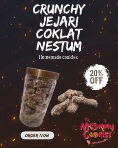 Crunchy Chocolate Finger / Jejari Coklat Nestum - by Mommy Cookies / Homemade Muslim