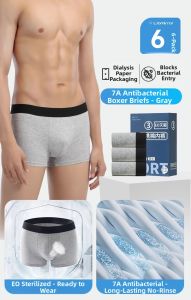 Voca-Joy | Disposable Mens Cotton Sterile Boxer Shorts Large