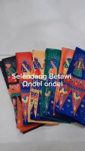 Selendang Dewasa Dan Anak Anak Ondel Ondel Cukin Ondel ondel Cukin Betawi