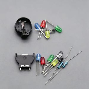 Bộ Đèn LED Nguồn Kèm Giá Đỡ Pin Tụ Điện Cho SEGA MEGA DRIVE NGC - Bộ Nâng Cấp Pin Với Cổng Điều Khiển DC