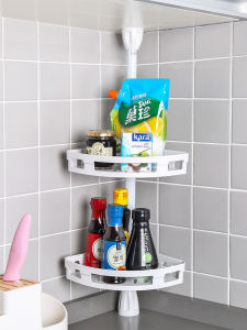 DEHUB | No-Drilling Wall-Mounted Corner Storage Rack Multi-Layer