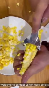 Pengupas Jagung Stainless Steel Anti Karat dengan Pegangan Ergonomis