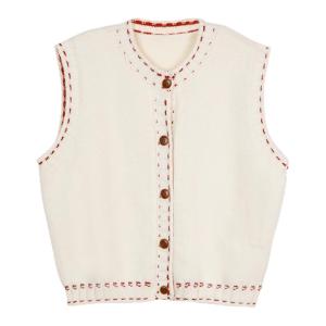 Áo Vest Knit Mềm Mại Màu Đào Thời Trang cho Phụ Nữ Bé Nhỏ Mùa Thu