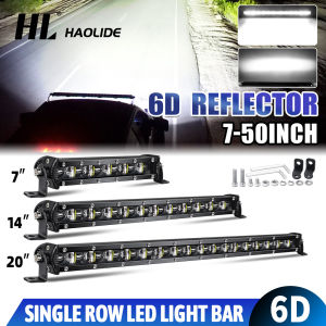 HL 6D Lens Super Slim Led Light Bar 7inch 14inch 20inch For Car Tractor Suv Truck Boat 4WD 4x4 off-road use Led Work Lights Bar