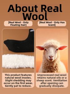 ZHIHAOEN | Warm and Comfortable Womens Wool and Latex Insoles