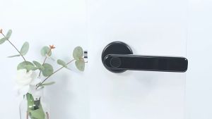 Smart Door Lock Remote Unlock Fingerprint Handle Lock HDB Password Door Lock Smart Door Knob Lock Apartment Bedroom