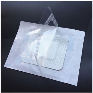 GUSK 50pcs Non-Woven Medical Adhesive Wound Dressing Breathable Self-adhesive Large Band Aid Bandage 6x7cm First Aid Bandage Pad Plasters Medical Adhesive band aid bandage plaster