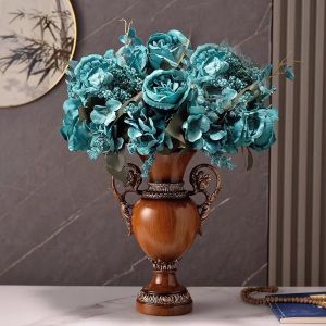 ตกแต่งบ้านสไตล์ย้อนยุคสไตล์จีน ช่อดอกไม้เทียม ช่อดอกไม้ขนาดใหญ่ จิตรกรรมลายดอกไม้ วัสดุอื่น ๆ ช่อดอกไม้เทียม