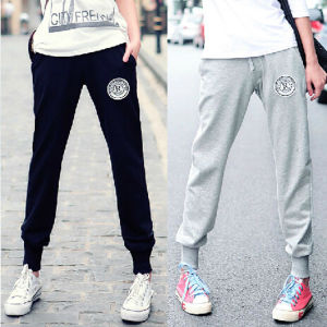 กางเกงลำลองผู้หญิง ผ้าคอตตอนผสมโพลีเอสเตอร์ ทรงหลวม ไซส์ใหญ่ ทรงฮาราจูกุ ทรงสปอร์ต ทรงสตรีท ทรงสตรีท ทรงสตรีท