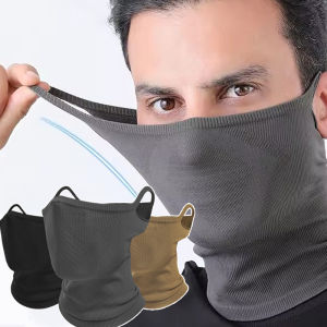 Autumn Winter Sport Bandana Breathable Windproof Ear Hanging Neck Protection Scarf Cycling Bike Face Cover Hiking Running Neck Gaiter Soft Scarf Men