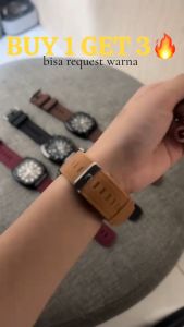 PAKET ISI 3 - JAM TANGAN WANITA HUSH PUPPIES STRAP RUBBER TAHAN AIR FASHION ANALOG WATCHES BUY 1 GET 2