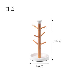 Bamboo Baijia Desktop Water Cup Holder Mug Hanger Cup Draining Board Coffee Storage Rack Upside down Tea Cup Solid Wood