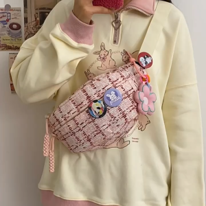 [PROMO] Waistbag Korea Tas Punggung wanita tas Import tas wanita Terbaru Tas wanita Kekinian FREE GANCI & PIN