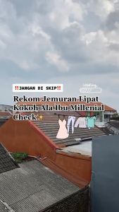 ( COD ) Jemuran Lipat Besi utk Baju Handuk Pakaian Bayi Stainless Stainles Steel 160cm & 240cm Tali Dinding Jumbo Balkon Bayi Dinding Portable Gantungan Gantung Rak Pengering Baju Berdiri Menara Besar Murah Sprei Selimut Vinoda Baja Kuat kokoh Serbaguna