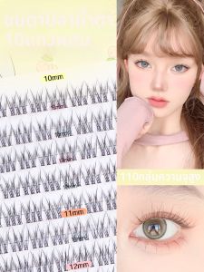 MENGLU | Natural Segmented Fish Tail Single Clump False Eyelashes 10 Rows