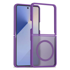 Ốp Lưng Samsung Galaxy Z Flip 8/7/6 Flip8/7 FE Mỏng Nhẹ Sang Trọng Mờ Trong Suốt Tương Thích Sạc Không Dây Từ Tính Bảo Vệ Toàn Diện