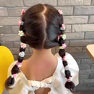 ยางรัดผม 20 ชิ้นสำหรับเด็ก แฟชั่นเกาหลี ใหม่ สวยงาม น่ารัก ยืดหยุ่นสูง ไม่ทำร้ายผม ยางรัดผม โบว์ผูกผมเด็กผู้หญิง เครื่องประดับผม