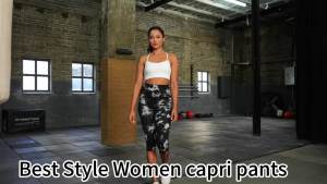 Womens High Waisted Capri Pants Super Soft Tummy Control No See Through Workout Yoga Running Athletic Gym Leggings