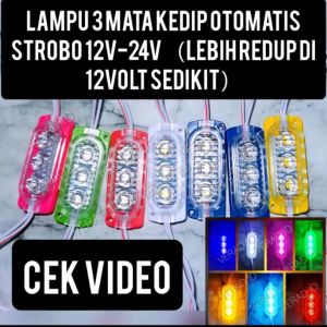 Led modul mata 3 kedip otomatis 12volt dan 24volt