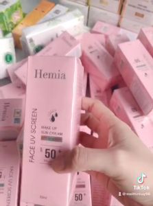 Kem chống nắng Hemia ( Hemia Hàn Quốc) dưỡng trắng make up bảo vệ da chống lão hóa